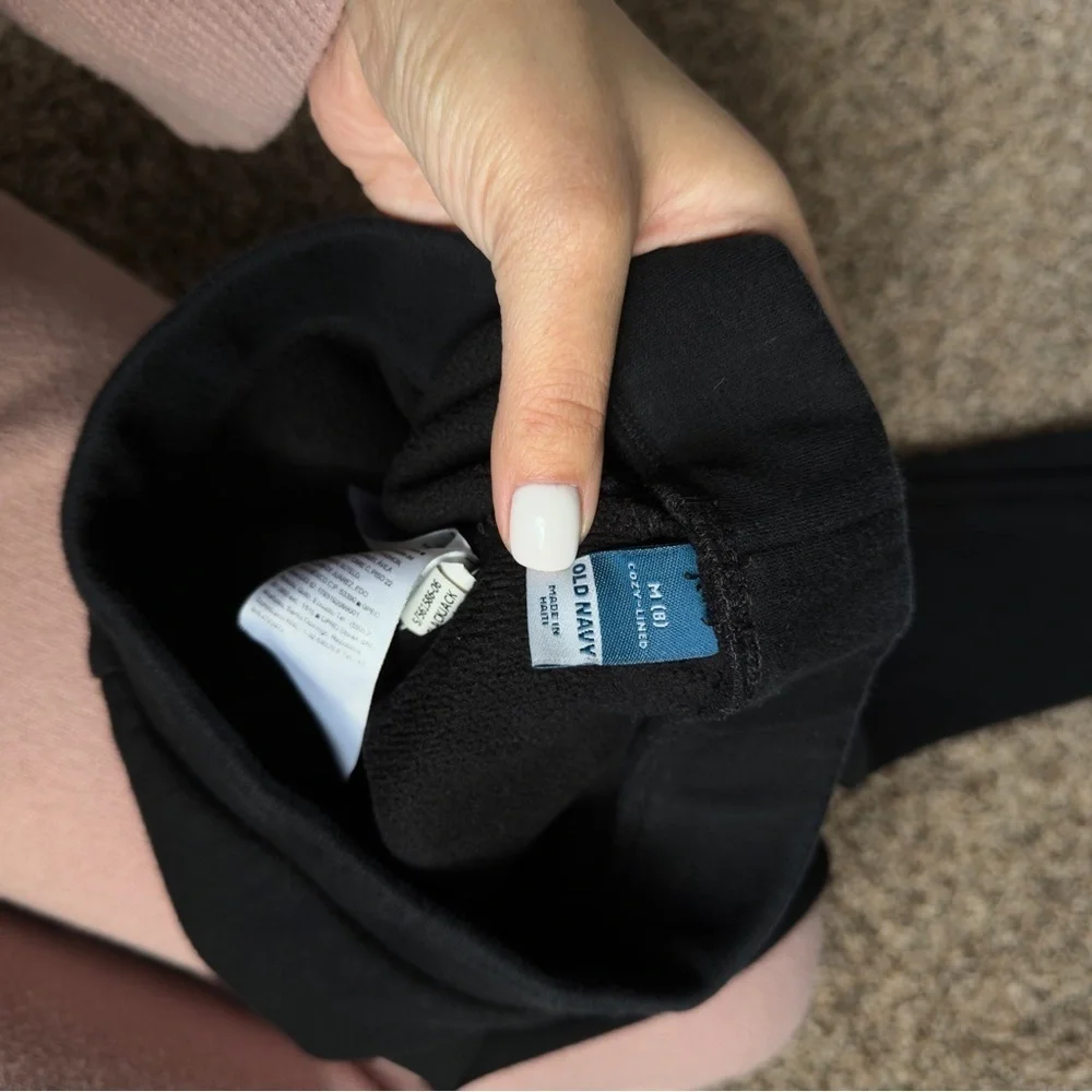 Old Navy High-Waisted Full-Length Fleece Leggings for Girls M (8)